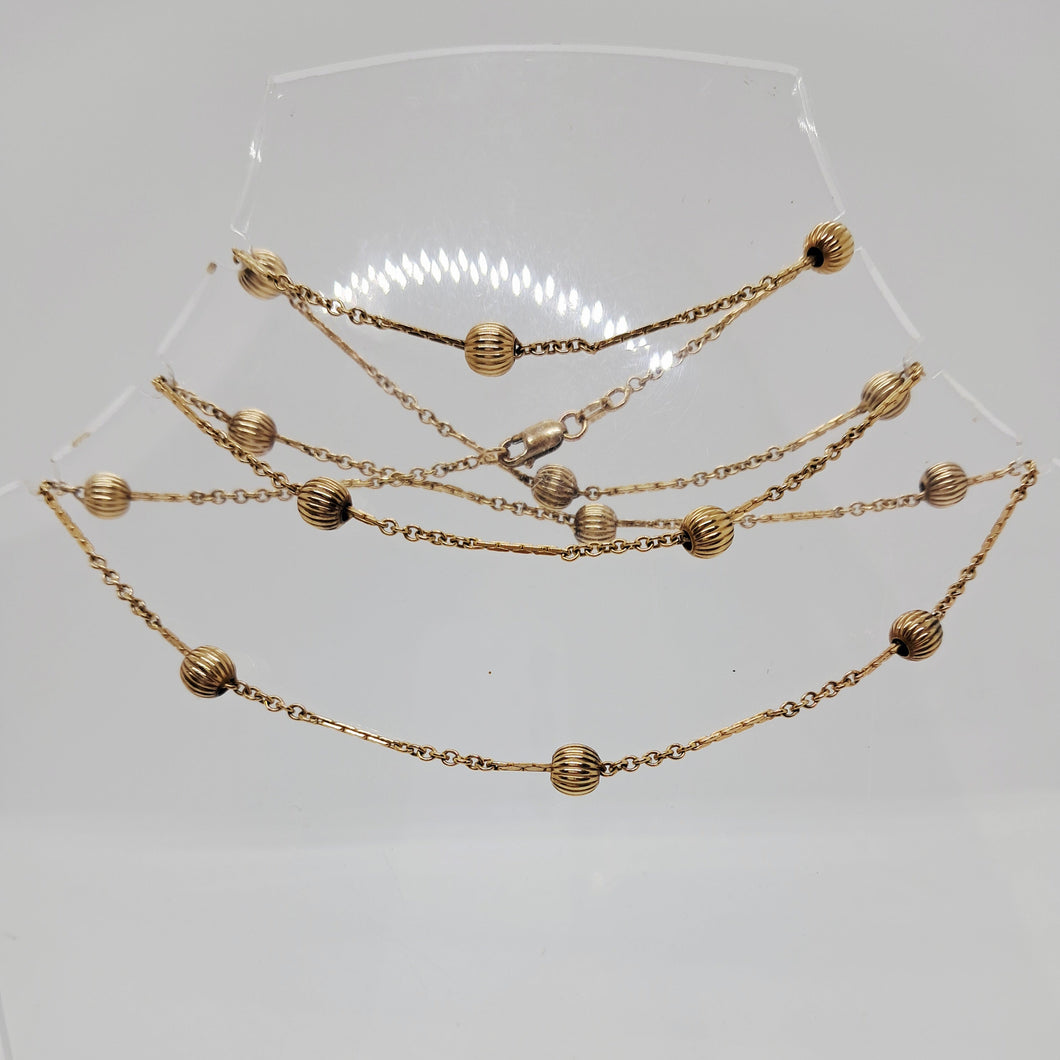 Vintage 9ct Ball Chain Necklace