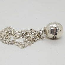 Load image into Gallery viewer, Sterling Silver Ball Locket with Chain
