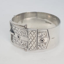 Load image into Gallery viewer, Vintage Sterling Silver Buckle Bracelet
