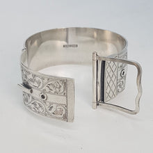 Load image into Gallery viewer, Vintage Sterling Silver Buckle Bracelet
