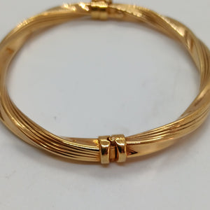 9ct Yellow Gold Decorative Twist Bracelet