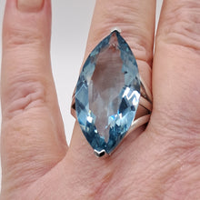 Load image into Gallery viewer, Sterling Silver Blue Stone  Dress Ring
