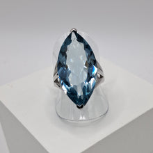 Load image into Gallery viewer, Sterling Silver Blue Stone  Dress Ring
