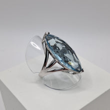 Load image into Gallery viewer, Sterling Silver Blue Stone  Dress Ring
