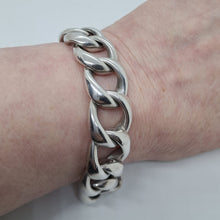 Load image into Gallery viewer, Sterling Silver Chunky Curb Bracelet

