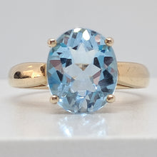 Load image into Gallery viewer, 9ct Gold Blue Topaz Ring
