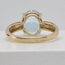 Load image into Gallery viewer, 9ct Gold Blue Topaz Ring
