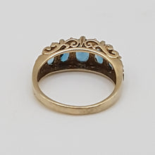 Load image into Gallery viewer, Vintage 9ct Gold Blue Topaz Ring

