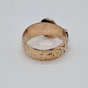 Antique 9ct Gold Buckle Ring