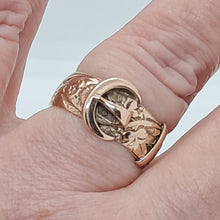 Load image into Gallery viewer, Antique 9ct Gold Buckle Ring

