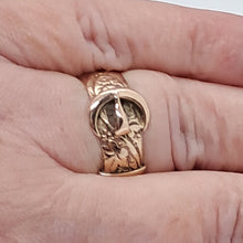 Load image into Gallery viewer, Antique 9ct Gold Buckle Ring
