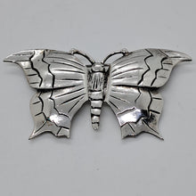 Load image into Gallery viewer, Antique Sterling Silver Butterfly Brooch
