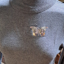 Load image into Gallery viewer, Antique Sterling Silver Butterfly Brooch
