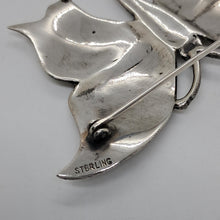 Load image into Gallery viewer, Antique Sterling Silver Butterfly Brooch
