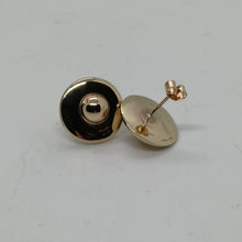 Load image into Gallery viewer, Vintage 9ct Gold Button Stud Earrings
