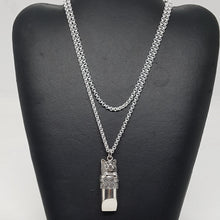 Load image into Gallery viewer, Sterling Silver Cat Whistle Pendant
