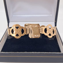 Load image into Gallery viewer, Vintage 9ct Gold Eternal Knot Panel Bracelet
