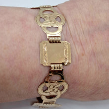 Load image into Gallery viewer, Vintage 9ct Gold Eternal Knot Panel Bracelet
