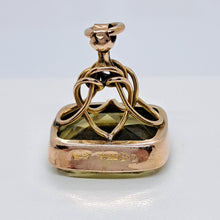Load image into Gallery viewer, Antique 9ct Gold Citrine Fob Pendant
