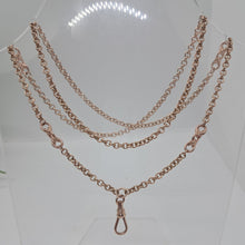 Load image into Gallery viewer, 9ct Rose Gold Long Fancy Belcher Chain
