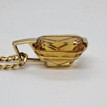 Load image into Gallery viewer, Vintage 9ct Gold Citrine Pendant
