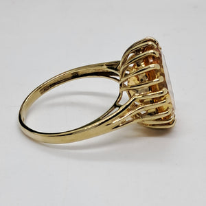 9ct Gold Citrine Dress Ring