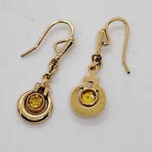Load image into Gallery viewer, 9ct Gold Citrine Drop Earrings
