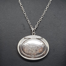 Load image into Gallery viewer, Antique Compact Locket and Chain Pendant
