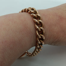 Load image into Gallery viewer, Antique 9ct Gold Curb Link Bracelet
