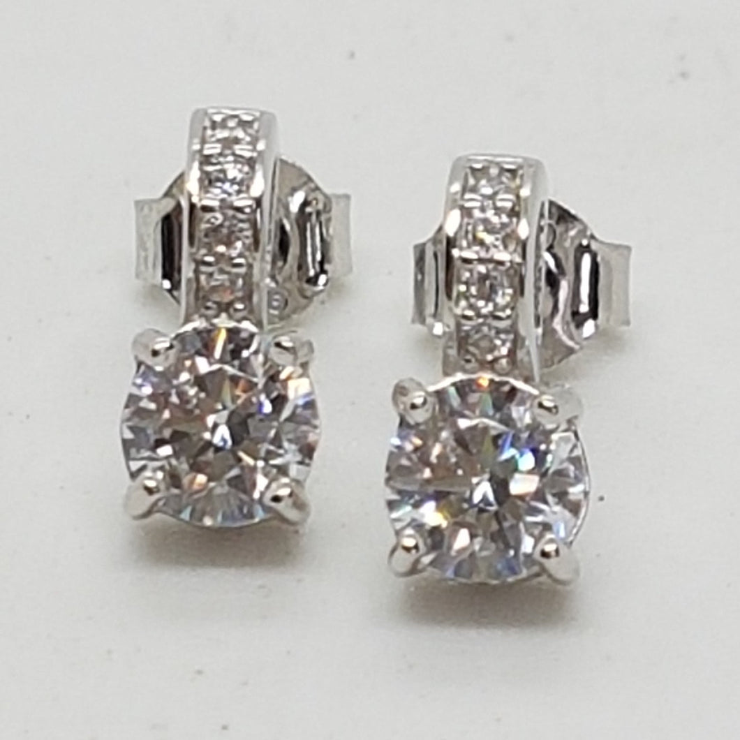 Sterling Silver CZ Earrings
