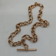 Load image into Gallery viewer, Antique 9ct Gold Fancy Link Double Albert Necklace
