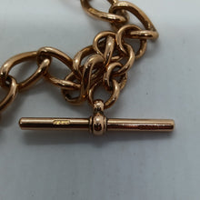Load image into Gallery viewer, Antique 9ct Gold Fancy Link Double Albert Necklace
