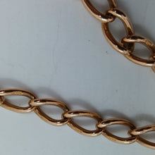 Load image into Gallery viewer, Antique 9ct Gold Fancy Link Double Albert Necklace
