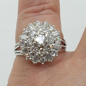 18ct Gold Diamond Cluster Ring