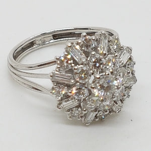 18ct Gold Diamond Cluster Ring