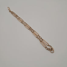 Load image into Gallery viewer, Antique 9ct Rose Gold Double Long Link Bracelet
