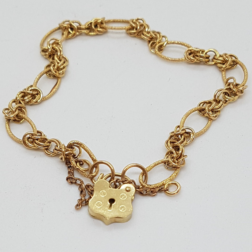 9ct Gold Fancy Link Bracelet