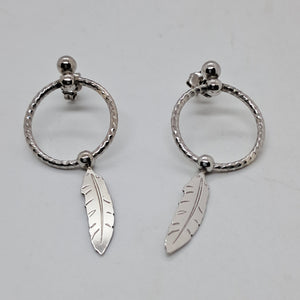Sterling Silver Dream Catcher Drop Earrings