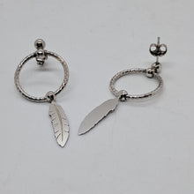 Load image into Gallery viewer, Sterling Silver Dream Catcher Drop Earrings
