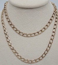 Load image into Gallery viewer, 9ct Gold Flat Link Chain Necklace
