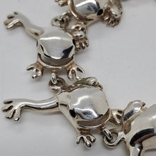 Load image into Gallery viewer, Sterling Silver Leaping Frog Bracelet
