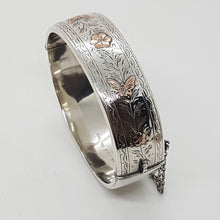 Load image into Gallery viewer, Antique Sterling Silver and Rose Gold Bracelet

