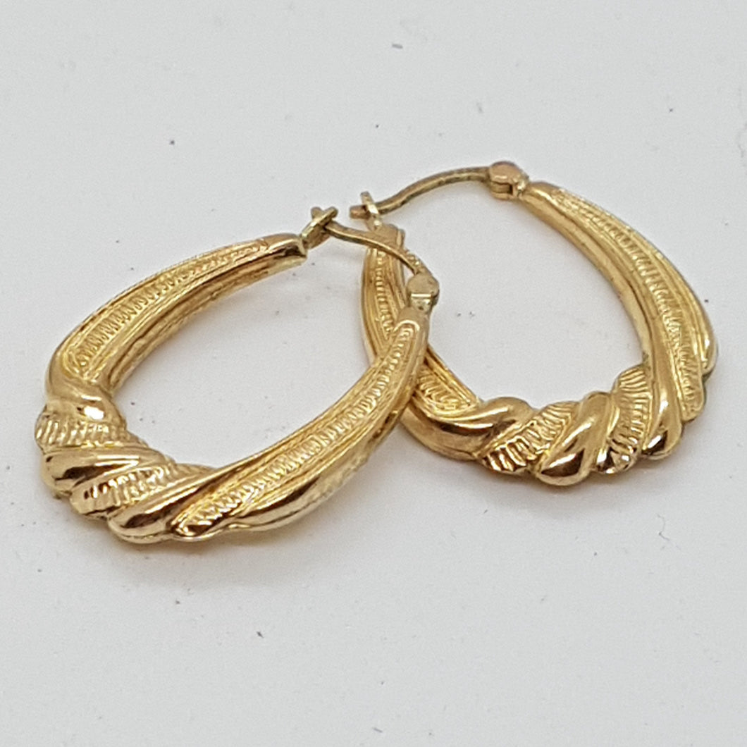 9ct Gold Hoop Earrings