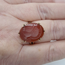 Load image into Gallery viewer, Vintage 9ct Gold Carnelian Intaglio Ring
