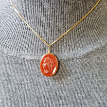 Load image into Gallery viewer, Antique Carnelian Intaglio Pendant
