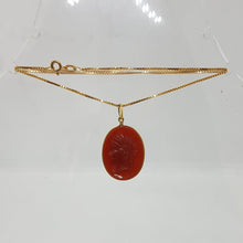 Load image into Gallery viewer, Antique Carnelian Intaglio Pendant
