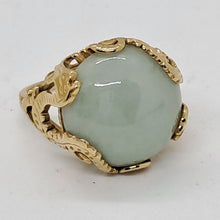 Load image into Gallery viewer, 14ct Gold Jade Dress Ring
