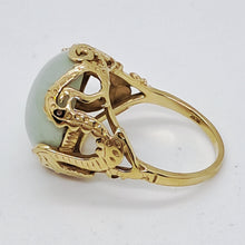 Load image into Gallery viewer, 14ct Gold Jade Dress Ring
