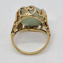 Load image into Gallery viewer, 14ct Gold Jade Dress Ring
