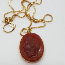Load image into Gallery viewer, Antique Carnelian Intaglio Pendant
